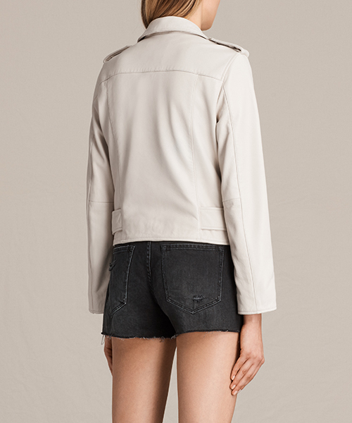 ALLSAINTS（オールセインツ）の「BALFERN BIKER（ライダースジャケット・レディース・ホワイト・6/10/2/8/4）」の3枚目の写真