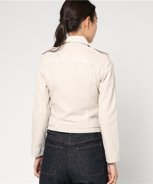 ALLSAINTS（オールセインツ）の「BALFERN BIKER（ライダースジャケット・レディース・ホワイト・6/10/2/8/4）」の7枚目の写真