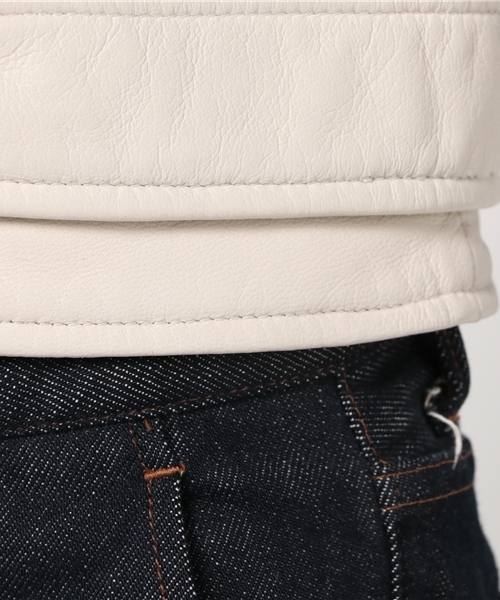 ALLSAINTS（オールセインツ）の「BALFERN BIKER（ライダースジャケット・レディース・ホワイト・6/10/2/8/4）」の16枚目の写真