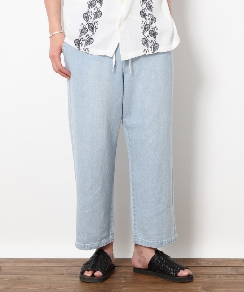 RAGEBLUE(レイジブルー)の「【抗菌防臭】<旬な着こなしが実現!>シューレースデニムワイドパンツ/760906(デニムパンツ・メンズ・ブルー/ライトブルー/ブルー系その他・LARGE/MEDIUM/SMALL)」の15枚目の写真