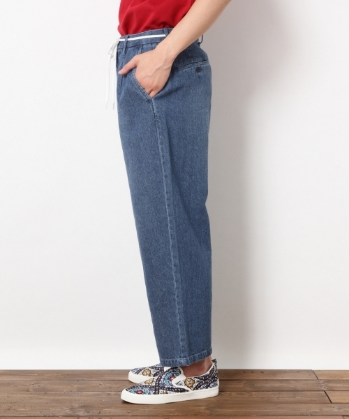 RAGEBLUE(レイジブルー)の「【抗菌防臭】<旬な着こなしが実現!>シューレースデニムワイドパンツ/760906(デニムパンツ・メンズ・ブルー/ライトブルー/ブルー系その他・LARGE/MEDIUM/SMALL)」の9枚目の写真