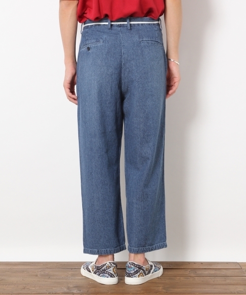 RAGEBLUE(レイジブルー)の「【抗菌防臭】<旬な着こなしが実現!>シューレースデニムワイドパンツ/760906(デニムパンツ・メンズ・ブルー/ライトブルー/ブルー系その他・LARGE/MEDIUM/SMALL)」の10枚目の写真