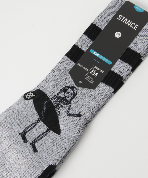 STANCE（スタンス）の「LASGAVIOTAS（ソックス/靴下・メンズ・グレー・LARGE）」の2枚目の写真