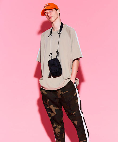 MONKEY TIME（モンキータイム）の「＜monkey time＞ LINE TC/PONTI WIDE TEE/Tシャツ（Tシャツ/カットソー・メンズ・ブラック/ベージュ・X-LARGE/MEDIUM/SMALL/LARGE）」の8枚目の写真