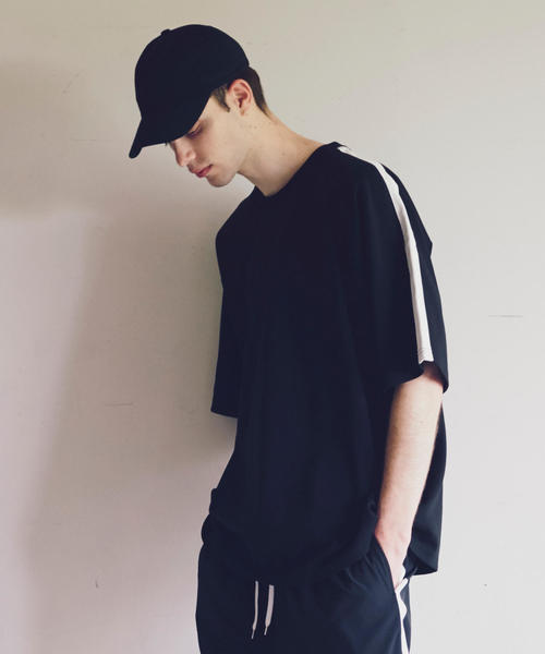 MONKEY TIME（モンキータイム）の「＜monkey time＞ LINE TC/PONTI WIDE TEE/Tシャツ（Tシャツ/カットソー・メンズ・ブラック/ベージュ・X-LARGE/MEDIUM/SMALL/LARGE）」の3枚目の写真