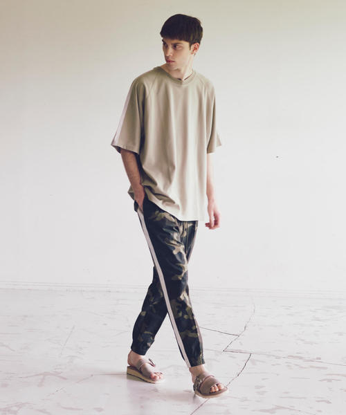 MONKEY TIME（モンキータイム）の「＜monkey time＞ LINE TC/PONTI WIDE TEE/Tシャツ（Tシャツ/カットソー・メンズ・ブラック/ベージュ・X-LARGE/MEDIUM/SMALL/LARGE）」の13枚目の写真