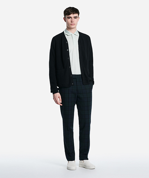 Saturdays NYC（サタデーズ ニューヨークシティ ）の「Panos Check Trouser（スラックス・メンズ・ブラック/レンガ・30/32/29/28/34）」の6枚目の写真