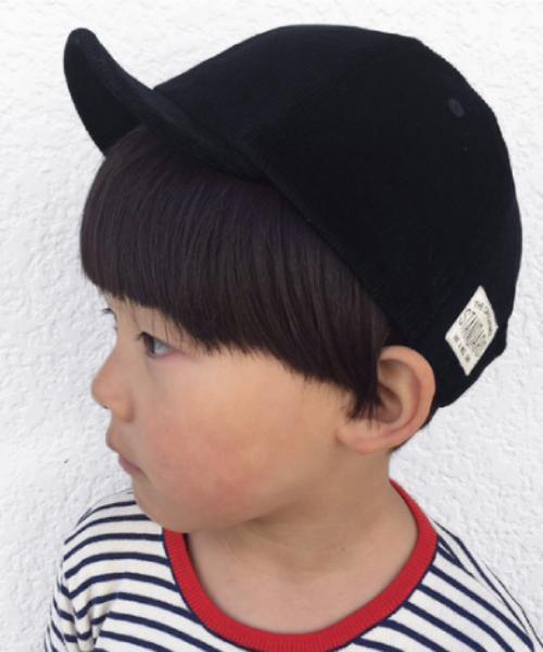 GRIN BUDDY（グリンバディ）の「【GRIN BUDDY(グリンバディ）】コーデュロイキャップ/Kids Courduroy Cap（キャップ・キッズ・ピンク/ベージュ/マスタード/ブラック・52㎝）」の2枚目の写真