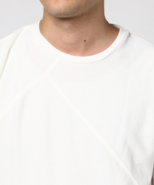 VENCEEXCHANGE(ヴァンスエクスチェンジ)の「サカリバタック切り替え長袖T (Tシャツ/カットソー・メンズ・オフホワイト/ネイビー/グレー・LARGE/MEDIUM)」の6枚目の写真