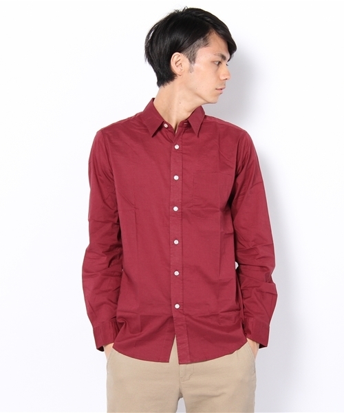 WEGO(ウィゴー)の「カラーブロードLSシャツ(シャツ/ブラウス・メンズ・ホワイト/ブラック/サックスブルー/ターコイズブルー/ブルー系その他/ロイヤルブルー/ピンク系その他/ライトピンク/ワイン/オレンジ・MEDIUM/LARGE)」の19枚目の写真