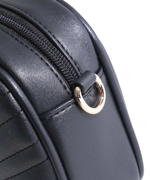 WEGO（ウィゴー）の「WEGO/2WAYキルティングヒップバッグ（ボディバッグ/ウエストポーチ・レディース・ブラック/シルバー・FREE）」の11枚目の写真