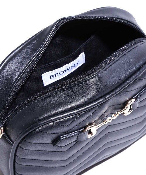 WEGO（ウィゴー）の「WEGO/2WAYキルティングヒップバッグ（ボディバッグ/ウエストポーチ・レディース・ブラック/シルバー・FREE）」の12枚目の写真