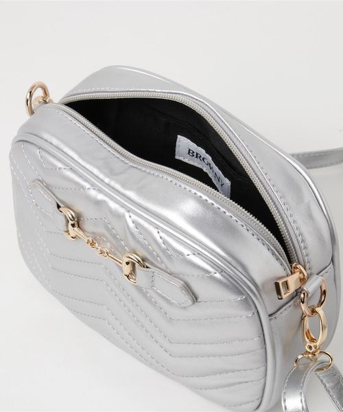 WEGO（ウィゴー）の「WEGO/2WAYキルティングヒップバッグ（ボディバッグ/ウエストポーチ・レディース・ブラック/シルバー・FREE）」の18枚目の写真