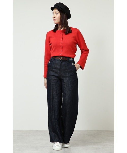 human woman（ヒューマンウーマン）の「ミラノリブジャケット（カーディガン/ボレロ・レディース・レッド/ネイビー/ベージュ系その他・MEDIUM）」の17枚目の写真