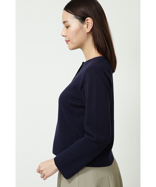 human woman（ヒューマンウーマン）の「ミラノリブジャケット（カーディガン/ボレロ・レディース・レッド/ネイビー/ベージュ系その他・MEDIUM）」の11枚目の写真