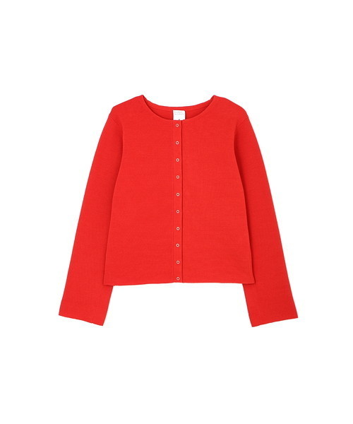 human woman（ヒューマンウーマン）の「ミラノリブジャケット（カーディガン/ボレロ・レディース・レッド/ネイビー/ベージュ系その他・MEDIUM）」の12枚目の写真