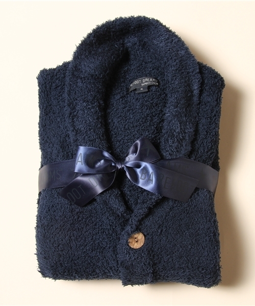 BAREFOOT DREAMS（ベアフットドリームズ）の「584 BFD-11S-010 Cozy Chic Men's School Swtr.  ◆（カーディガン/ボレロ・メンズ・ストーン/ブラック系その他/ブル－グレ－/ネイビー/キャメル/ブラウン/グレー・SMALL/MEDIUM/LARGE/X-LARGE）」の13枚目の写真