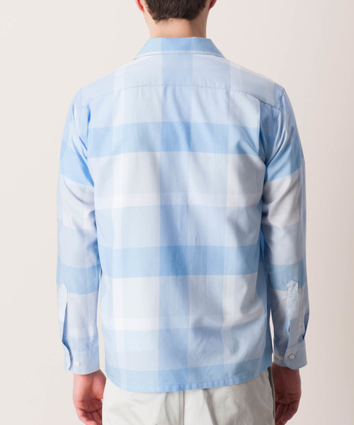 BLACK LABEL CRESTBRIDGE（ブラックレーベル・クレストブリッジ）の「ペールトーンクレストブリッジチェックオープンカラーシャツ（シャツ/ブラウス・メンズ・ブルー/ピンク系その他・LARGE/MEDIUM）」の10枚目の写真