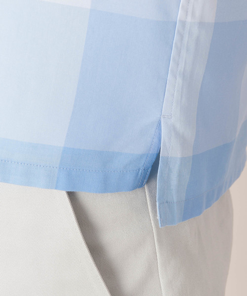 BLACK LABEL CRESTBRIDGE（ブラックレーベル・クレストブリッジ）の「ペールトーンクレストブリッジチェックオープンカラーシャツ（シャツ/ブラウス・メンズ・ブルー/ピンク系その他・LARGE/MEDIUM）」の8枚目の写真