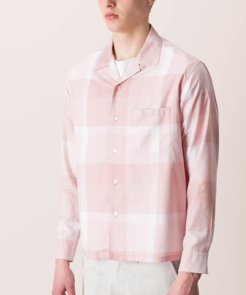 BLACK LABEL CRESTBRIDGE（ブラックレーベル・クレストブリッジ）の「ペールトーンクレストブリッジチェックオープンカラーシャツ（シャツ/ブラウス・メンズ・ブルー/ピンク系その他・LARGE/MEDIUM）」の6枚目の写真
