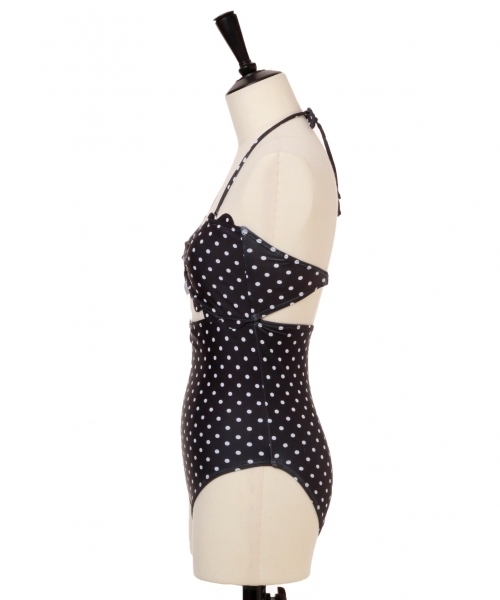 LOWRYS FARM(ローリーズファーム)の「SWIMWEAR/ドット 794386(水着・レディース・ブラック/グリーン/ブルー・FREE)」の5枚目の写真