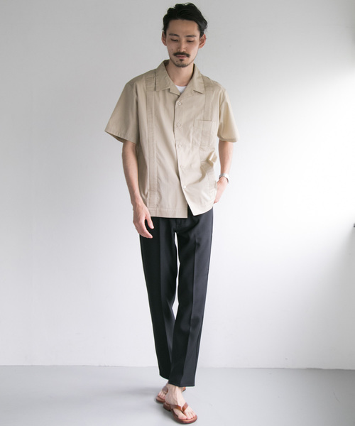 URBAN RESEARCH(アーバンリサーチ)の「TYPEWRITER CUBA SHIRTS(シャツ/ブラウス・メンズ・ベージュ/ネイビー/グリーン・LARGE/MEDIUM)」の9枚目の写真
