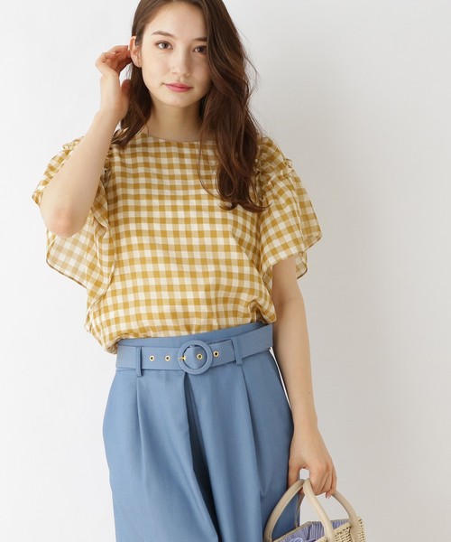 couture brooch(クチュールブローチ)の「【WEB&一部店舗限定販売】シフォンブラウス(シャツ/ブラウス)」|ベージュ
