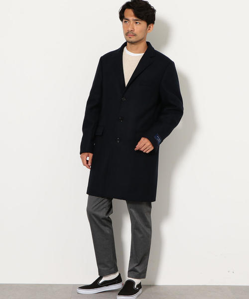 グリーンレーベルリラクシング チェスターコート MANTECO ウールコート 中古・古着通販】FABRICA TESSUTI green label relaxing