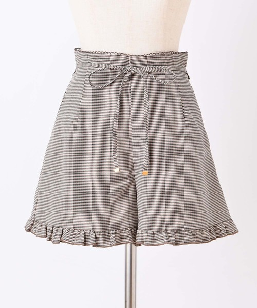 one after another NICE CLAUP（ワンアフターアナザーナイスクラップ）の「フリルショートパンツ（その他パンツ・レディース・ベージュ/ネイビー/オレンジ系その他/チェック・FREE）」の13枚目の写真