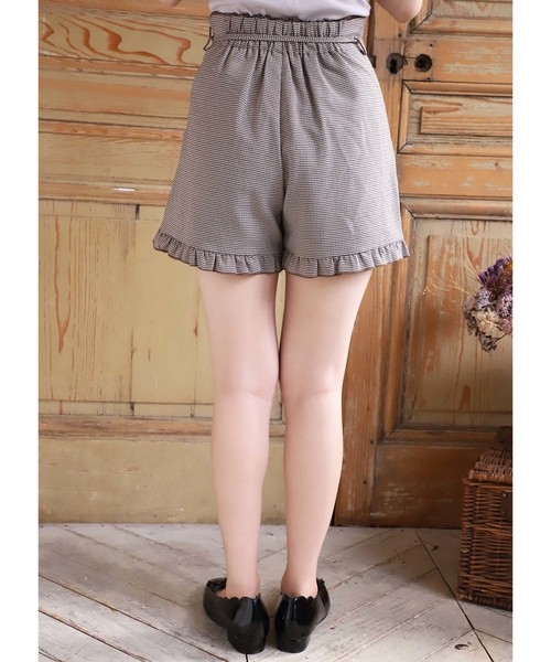one after another NICE CLAUP（ワンアフターアナザーナイスクラップ）の「フリルショートパンツ（その他パンツ・レディース・ベージュ/ネイビー/オレンジ系その他/チェック・FREE）」の20枚目の写真