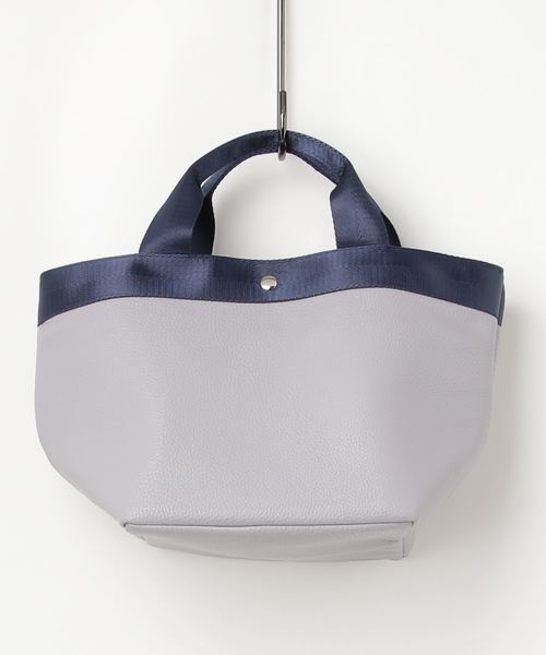 AMERICAN HOLIC（アメリカンホリック）の「テープハンドルトート（ハンドバッグ・レディース・パープル/ブラック/ブラウン/グレー/ベージュ・FREE）」の3枚目の写真