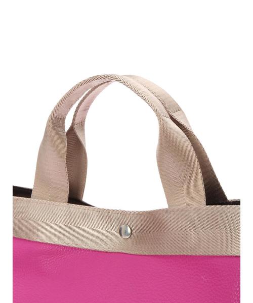 AMERICAN HOLIC（アメリカンホリック）の「テープハンドルトート（ハンドバッグ・レディース・パープル/ブラック/ブラウン/グレー/ベージュ・FREE）」の7枚目の写真