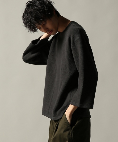 JOURNAL STANDARD J.S HOMESTEAD（ジャーナルスタンダードホームステッド）の「キモウ SWEAT WIDE-SILHOUETTE＃（Tシャツ/カットソー・メンズ・ホワイト/ベージュ/キャメル/カーキ/ブラック系その他・SMALL/MEDIUM/LARGE）」の2枚目の写真