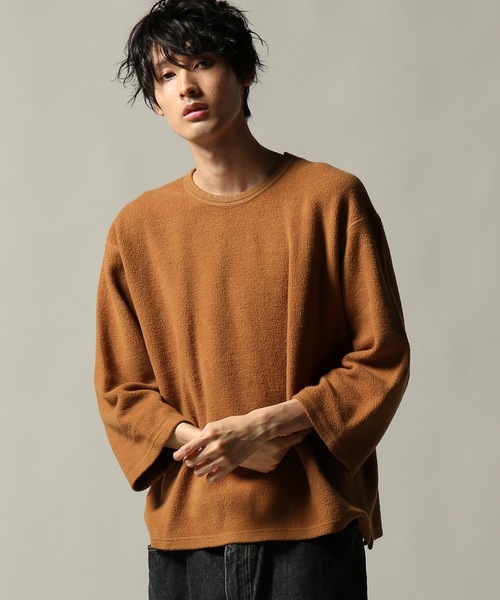 JOURNAL STANDARD J.S HOMESTEAD（ジャーナルスタンダードホームステッド）の「キモウ SWEAT WIDE-SILHOUETTE＃（Tシャツ/カットソー・メンズ・ホワイト/ベージュ/キャメル/カーキ/ブラック系その他・SMALL/MEDIUM/LARGE）」の5枚目の写真