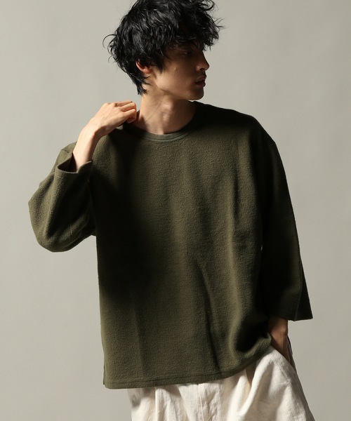 JOURNAL STANDARD J.S HOMESTEAD（ジャーナルスタンダードホームステッド）の「キモウ SWEAT WIDE-SILHOUETTE＃（Tシャツ/カットソー・メンズ・ホワイト/ベージュ/キャメル/カーキ/ブラック系その他・SMALL/MEDIUM/LARGE）」の4枚目の写真