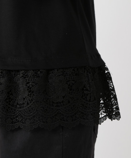 studio CLIP(スタディオクリップ)の「《機能性素材》Wレース長袖プルオーバー(Tシャツ/カットソー・レディース・ブラック/オフホワイト/ボルドー・LARGE/MEDIUM)」の9枚目の写真