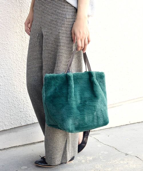 Khaju（カージュ）の「【WEB限定】Khaju:エコファートート◇（トートバッグ・レディース・ブラウン/イエロー/ブルー/グリーン/ダークグレー/ナチュラル・ONE SIZE）」の5枚目の写真