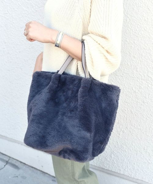 Khaju（カージュ）の「【WEB限定】Khaju:エコファートート◇（トートバッグ・レディース・ブラウン/イエロー/ブルー/グリーン/ダークグレー/ナチュラル・ONE SIZE）」の8枚目の写真