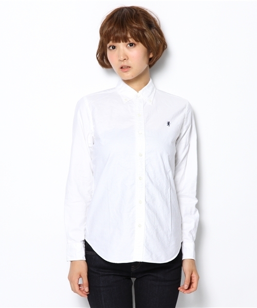 GYMPHLEX（ジムフレックス）の「[ジムフレックス]Gymphlex OXFORD　B/Dシャツ（シャツ/ブラウス・レディース・ホワイト・フリー）」の2枚目の写真