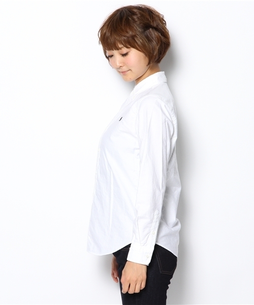 GYMPHLEX（ジムフレックス）の「[ジムフレックス]Gymphlex OXFORD　B/Dシャツ（シャツ/ブラウス・レディース・ホワイト・フリー）」の3枚目の写真