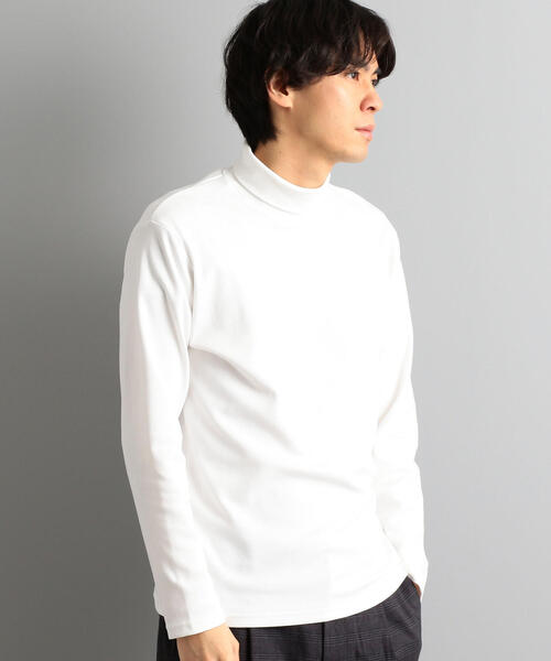 green label relaxing(グリーンレーベルリラクシング)の「CM スムース タートルネック LS カットソー ◆(Tシャツ/カットソー・メンズ・ホワイト/ライトブルー/ブラック・SMALL/MEDIUM/LARGE)」の1枚目の写真