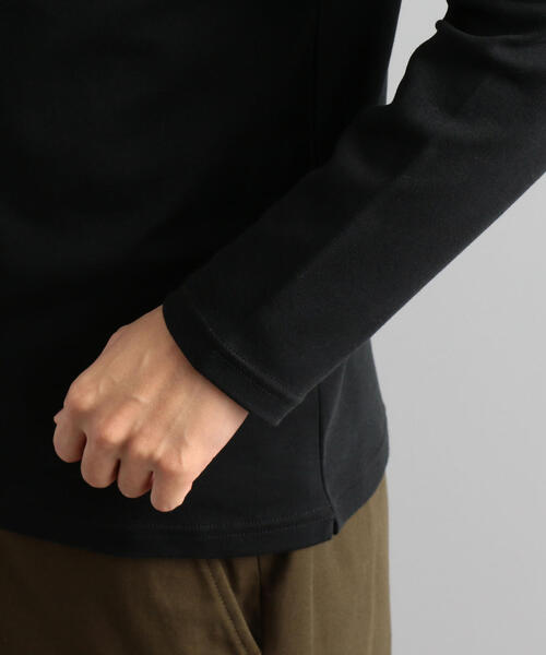 green label relaxing(グリーンレーベルリラクシング)の「CM スムース タートルネック LS カットソー ◆(Tシャツ/カットソー・メンズ・ホワイト/ライトブルー/ブラック・SMALL/MEDIUM/LARGE)」の9枚目の写真