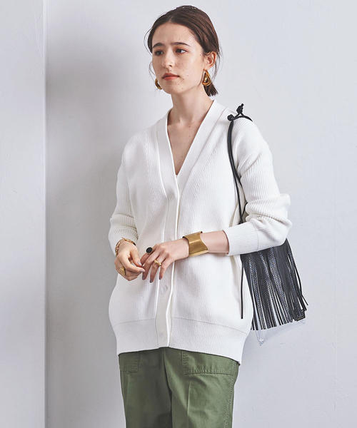 UNITED ARROWS（ユナイテッドアローズ）の「UBCB アゼ ロングカーディガン◆（カーディガン/ボレロ・レディース・ホワイト/ベージュ・フリー）」の22枚目の写真