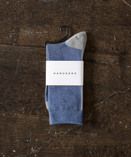 HARUSAKU(ハルサク)の「HARUSAKU / SIngle Back LIne Socks:ハルサク メンズシングル バックライン ソックス(ソックス/靴下・メンズ・ブラック/ブラウン/オフホワイト/ブルー/ライトグリーン/ホワイト系その他/ブラウン系その他/チャコールグレー/レッド/イエロー系その他/ネイビー/ライトグレー/ダークグレー/アッシュグレー/イエロー/ピンク/サックスブルー/ピンク系その他/オレンジ・M/L/S)」の13枚目の写真