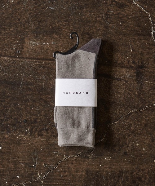 HARUSAKU(ハルサク)の「HARUSAKU / SIngle Back LIne Socks:ハルサク メンズシングル バックライン ソックス(ソックス/靴下・メンズ・ブラック/ブラウン/オフホワイト/ブルー/ライトグリーン/ホワイト系その他/ブラウン系その他/チャコールグレー/レッド/イエロー系その他/ネイビー/ライトグレー/ダークグレー/アッシュグレー/イエロー/ピンク/サックスブルー/ピンク系その他/オレンジ・M/L/S)」の7枚目の写真