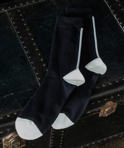HARUSAKU(ハルサク)の「HARUSAKU / SIngle Back LIne Socks:ハルサク メンズシングル バックライン ソックス(ソックス/靴下・メンズ・ブラック/ブラウン/オフホワイト/ブルー/ライトグリーン/ホワイト系その他/ブラウン系その他/チャコールグレー/レッド/イエロー系その他/ネイビー/ライトグレー/ダークグレー/アッシュグレー/イエロー/ピンク/サックスブルー/ピンク系その他/オレンジ・M/L/S)」の22枚目の写真