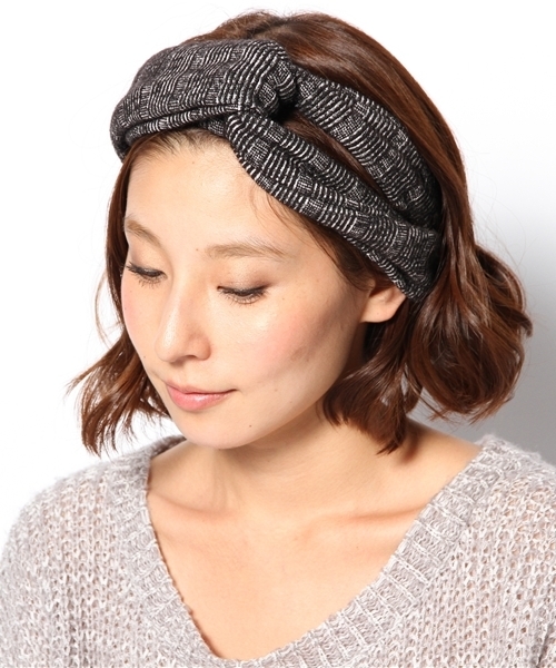 Chico（チコ）の「ジャガードニットターバン（その他ヘアアクセサリー・レディース・ホワイト/ベージュ/ブラック・FREE）」の7枚目の写真