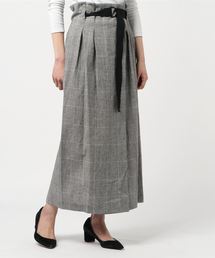 1er Arrondissement | グレンチェックラップ風マキシＳＫ(スカート)