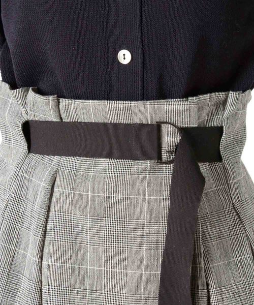 1er Arrondissement(プルミエアロンディスモン)の「グレンチェックラップ風マキシSK(スカート・レディース・ベージュ・38/36)」の9枚目の写真