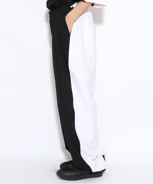 i（アイ）の「FB配色カットパンツ（その他パンツ・レディース・ホワイト/ブラック・ﾌﾘ-）」の4枚目の写真